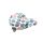 New Looxs SATTELBEZUG DOTS MULTI POLYESTER 26X23X7CM