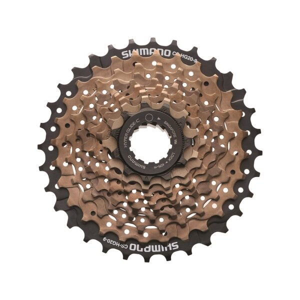 SHIMANO KASSETTE 9-FACH CS-HG201-9 SILBER 11-13-15-17-20-23-26-30-34 Z.