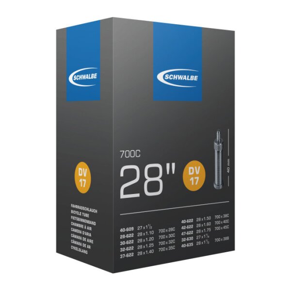 Schwalbe VPE 25 SCHLAUCH DV17 28/47-622/635 40MM