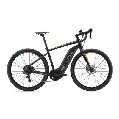 GIANT TOUGHROAD E+ GX E-Bike Gravelbike 2019 | Black-Neonorange-Grey Matt-Gloss