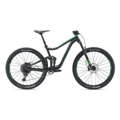 GIANT TRANCE 2 29ER MTB Fully 2019 | Metallicblack-Flashgreen Matt-Gloss