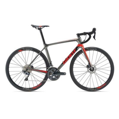 GIANT TCR ADVANCED 1 DISC Rennrad 2019 | Charcoalgrey-Red