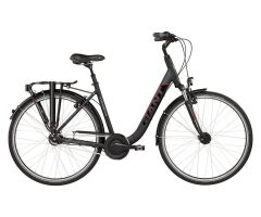 GIANT TOURER LDS Urban/City Bike 2023 | Black-Red Matt-Gloss