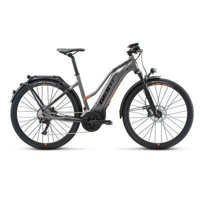 GIANT EXPLORE E+ 0 STA E-Bike Damen Trekkingrad 2019 | Grey-Orange-Black Matt | L