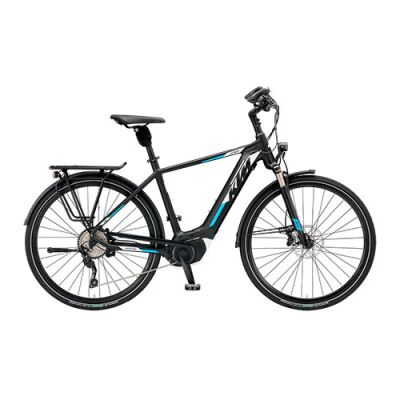KTM MACINA STYLE 10 CX5 Herren Trekking E-Bike 2019 | Black Matt+White+Azzuro