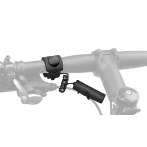 M-Wave Klingel Elektrische Fahrradklingel, wasserfest - schwarz