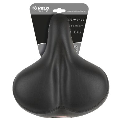 VELO Sattel "SAFETY" schwarz