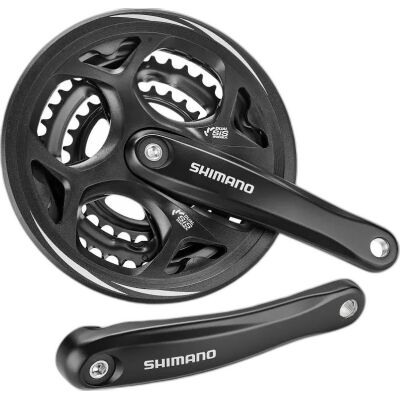 SHIMANO KURBELGARN. 48X38X28-175 SCHW. (07) 4-KANT,HG,M.KSR,F.K-SCHÜTZER