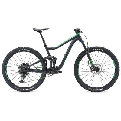 Giant Trance 2 29er MTB Fully 2019 | Metallicblack-Flashgreen Matt-Gloss