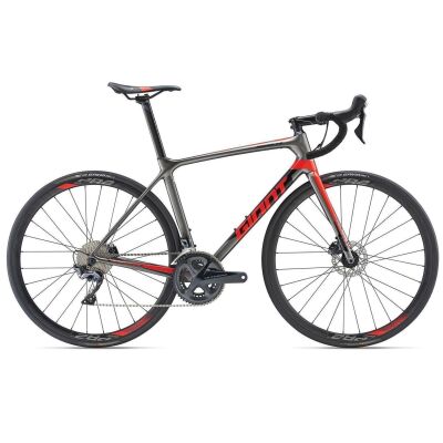 Giant TCR Advanced 1 Disc Rennrad 2019 | Charcoalgrey-Red