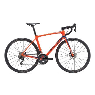 Giant TCR Advanced 2 Disc Rennrad 2019 | Neonred-Blue Matt