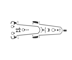 Streben für ACID Schutzblechset MTB 75 black