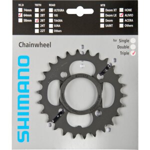 Shimano KETTENBLATT 26 ZÄHNE SCHWARZ M