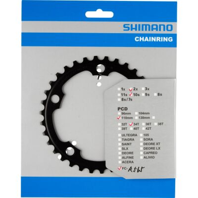 Shimano KETTENBLATT 34 ZÄHNE SCHWARZ F