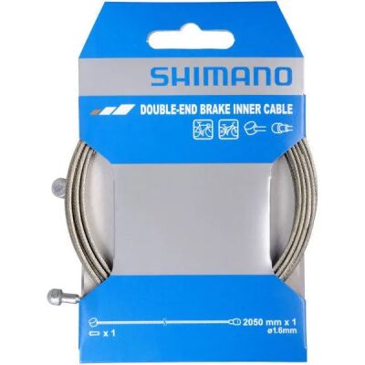 Shimano Bremszug MTB/Road Stahl, VR oder HR, 2.050 mm, Stahl, 1 Stk., Birnen- und Walzen