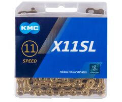Schaltungskette KMC X11SL Ti-N Gold 1/2" x...