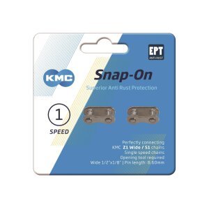 KMC Snap-On Verschlussglied Wide EPT 2 Stück,...