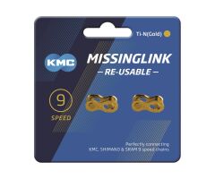 Missinglink KMC 9R Ti-N Gold 2 Stück f. Ketten...