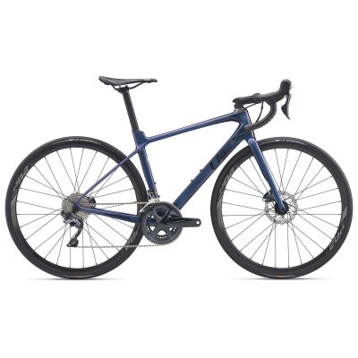 Liv Langma Advanced 1 Disc Damen-Aero-Rennrad 2020 | Chameleon Blue / Solidblack