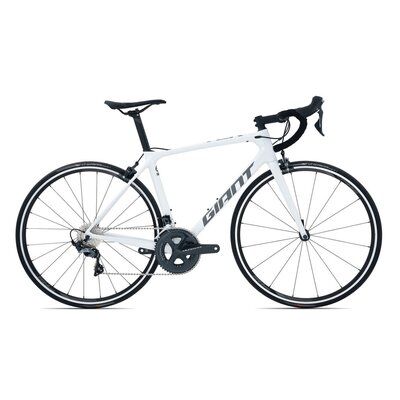 GIANT TCR Advanced 1 Rennrad 2020 | Pearlwhite / Reflectiveblack