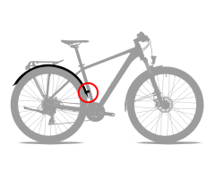 ACID Schutzblech MTB 60 26" mit Streben black