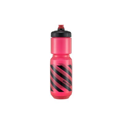 GIANT Doublespring Trinkflasche 750ml transparent rot/schwarz