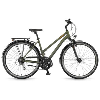Winora Domingo 24 Damen 28" 24-G Acera 2021 | oliv/schwarz matt
