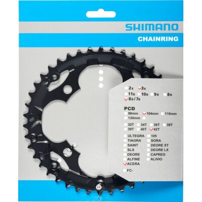 Shimano Acera Kettenblatt FC-M361 42 Zähne schwarz
