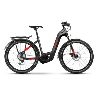 Haibike Trekking 9 625Wh Tiefeinsteiger Trekking E-Bike 2025 | anthracite/ red
