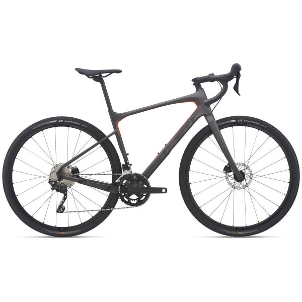 Giant Revolt Advanced 3 Gravel Bike 2021 | warm black / saffron matt-gloss