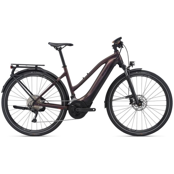 Giant Explore E+ 1 Pro STA Trapez Trekking Ebike 2022 | metallic brown / black satin-matt-gloss
