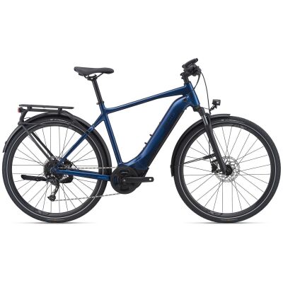 Giant Explore E+ 2 GTS Trekking Ebike 2021 | metallic navy / black satin-gloss