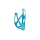 CUBE Flaschenhalter HPP matt turquoise´n´black