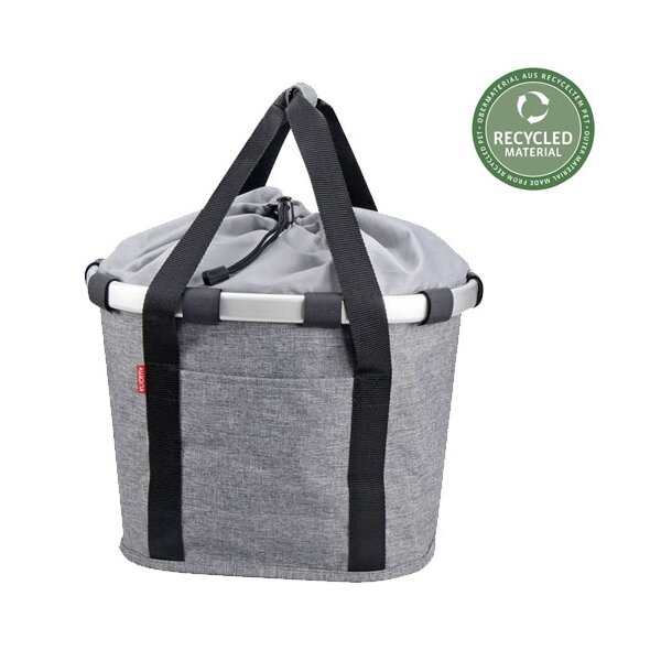 KLICKfix City-Tasche Bikebasket twist silver, 35x28x26cm