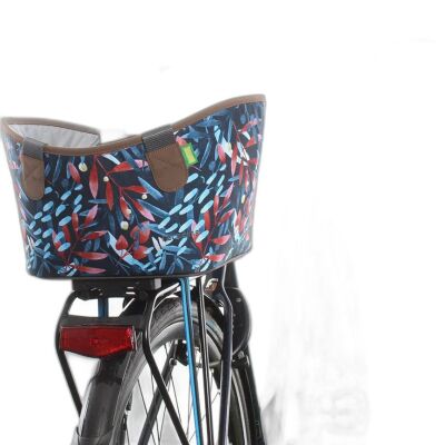 Racktime System Einkaufstasche Agnetha midnight flowers, inkl. Snapit Adapter