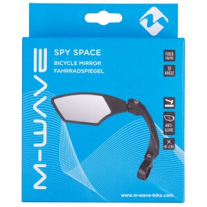 M-WAVE Fahrradspiegel Spy Space schwarz, rechtsmontage, Ø 22,2mm