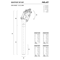 XLC Federsattelstütze Comp SP-S07 Ø 27,2mm,...