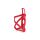 Cube Flaschenhalter HPP Sidecage links matt rednglossy black