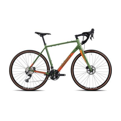 Ghost Road Rage Essential AL Gravelbike 2022 | metallic Kaki/monarch orange - glossy