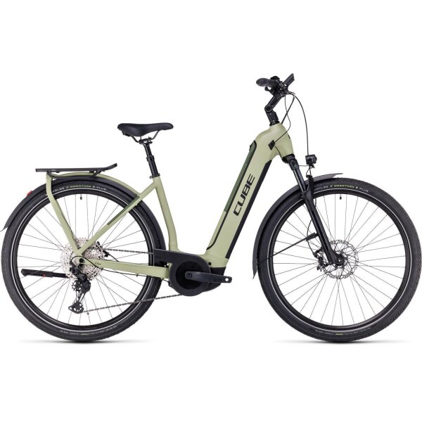 Cube Kathmandu Hybrid SLX 750 Tiefeinsteiger Trekking E-Bike 2023 | green´n´olive