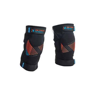 Cube Knieschoner black´n´blue´n´flashred L