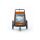 CUBE Kinder Fahrradanhänger Double CMPT X Actionteam grey´n´orange