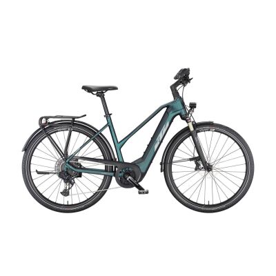 KTM MACINA SPORT 710 D E-Bike Trekking E-Bike 2024 | green purple flip matt (silver+blue)