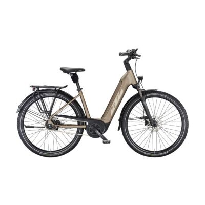 KTM MACINA CITY P610 RT US E-Bike City E-Bike 2024 | oak matt (champagne+orange)