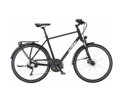 KTM VENETO DISC H Trekkingrad 2024 | white matt (black+red)