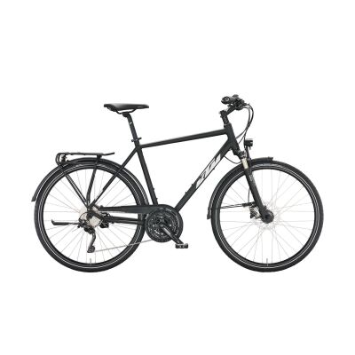 KTM VENETO LIGHT DISC D Trekkingrad 2024 | black matt (white+green) 51cm