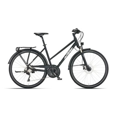 KTM VENETO LIGHT DISC US Trekkingrad 2024 | black matt (white+green) 46cm