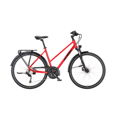 KTM VENETO DISC D Trekkingrad 2024 | brite red (black) 46cm