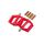 RFR Pedale Flat CMPT red
