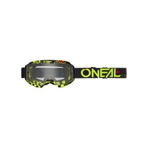 Oneal B-10 B-10 Goggle ATTACK black/neon yellow - clear